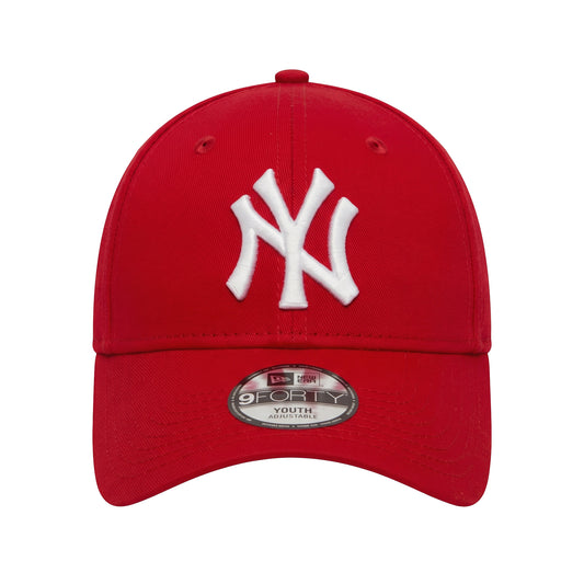YOUTH New York Yankees New Era 9FORTY Adjustable Cap Red