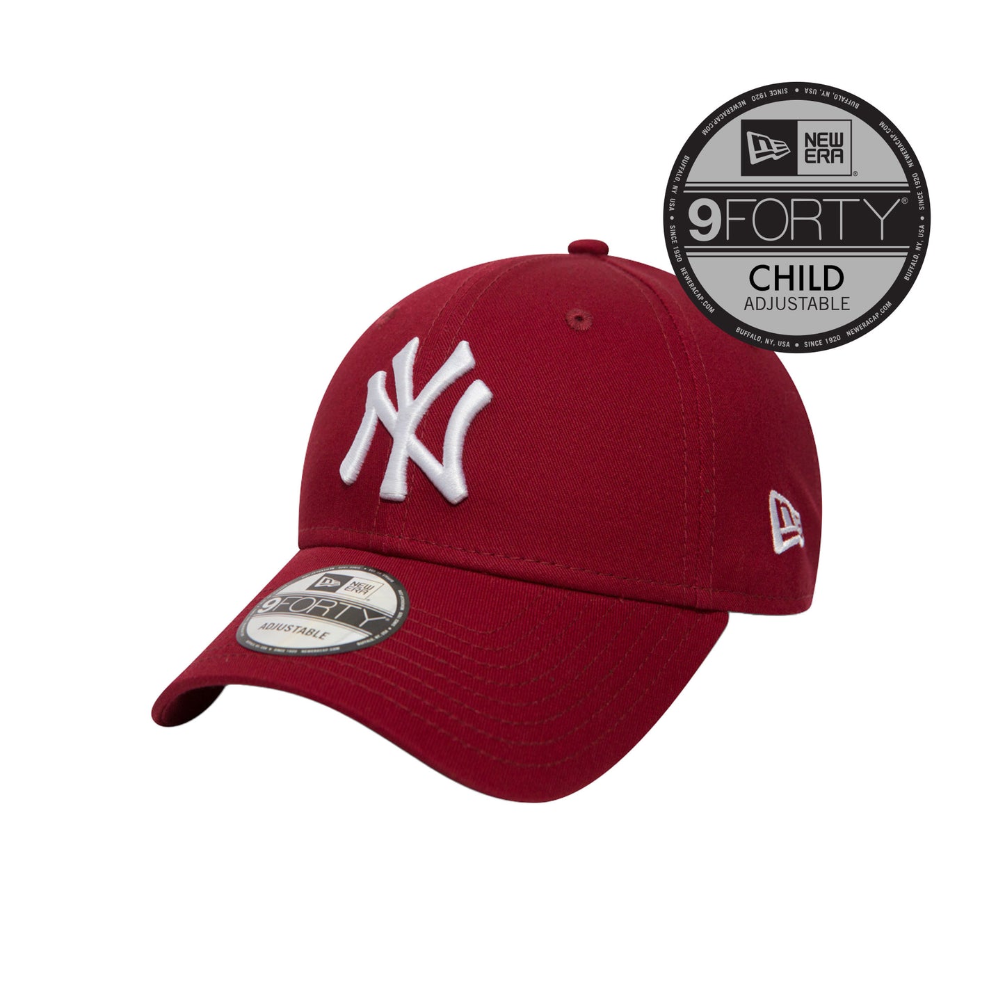 New York Yankees New Era 9FORTY KIDS Strap back Cap scarlet