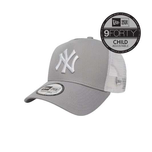 New York Yankees New Era 9FORTY KIDS Trucker Cap grey