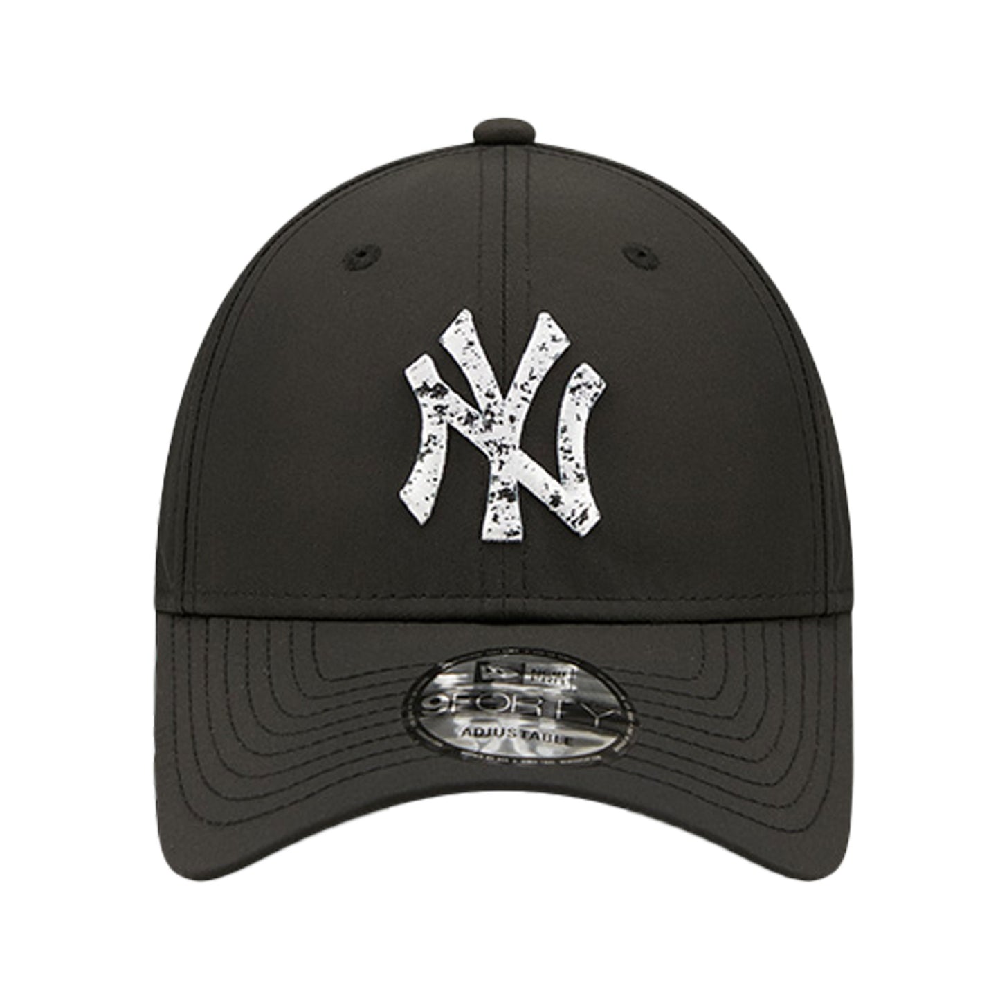 New York Yankees 9FORTY New Era Cap blk wht speckled