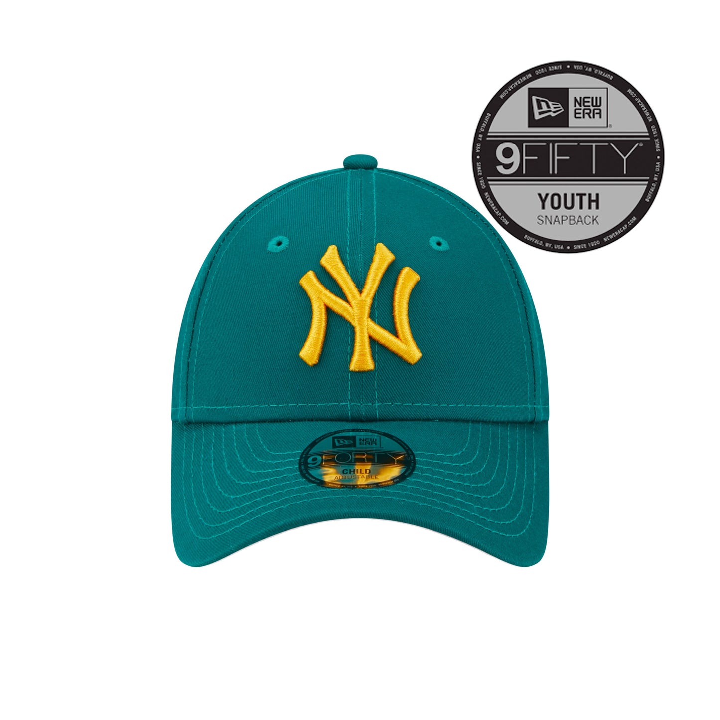 New York Yankees New Era 9FORTY YOUTH Strap back Cap green