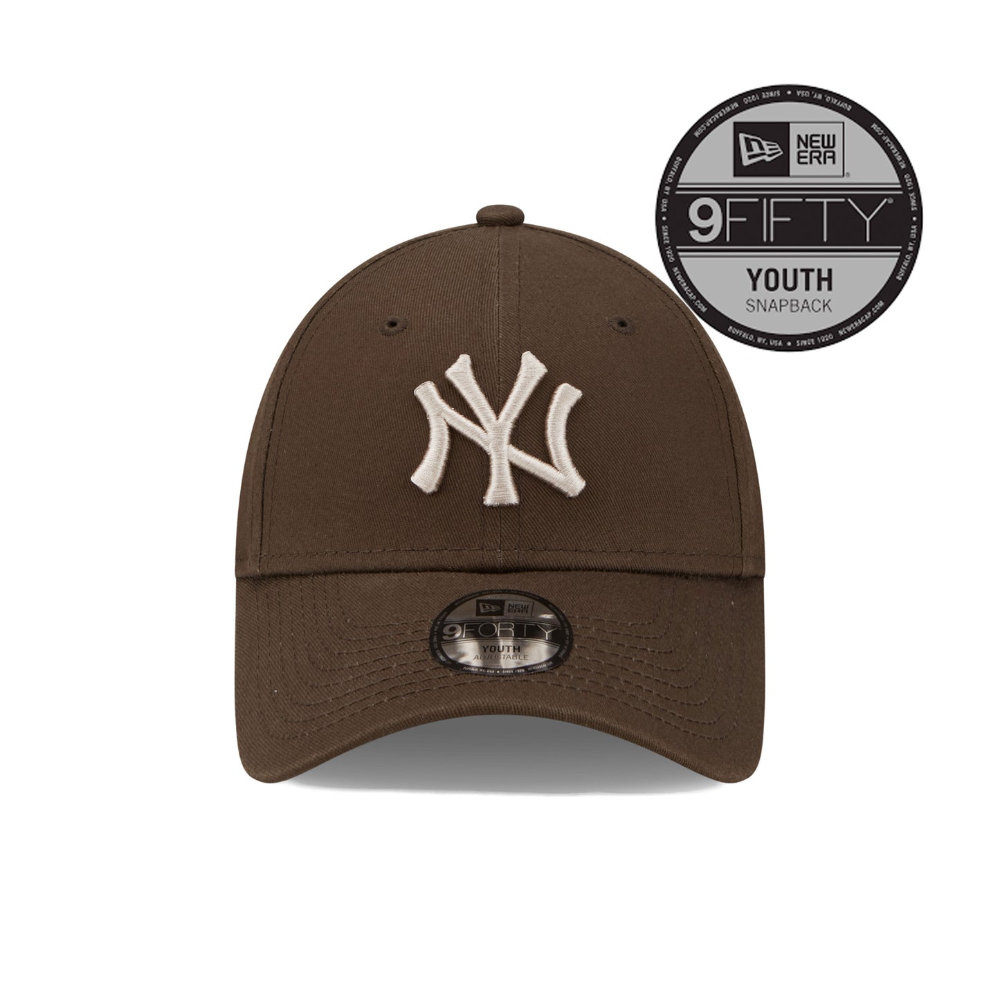 New York Yankees New Era 9FORTY YOUTH Strap back Cap brown
