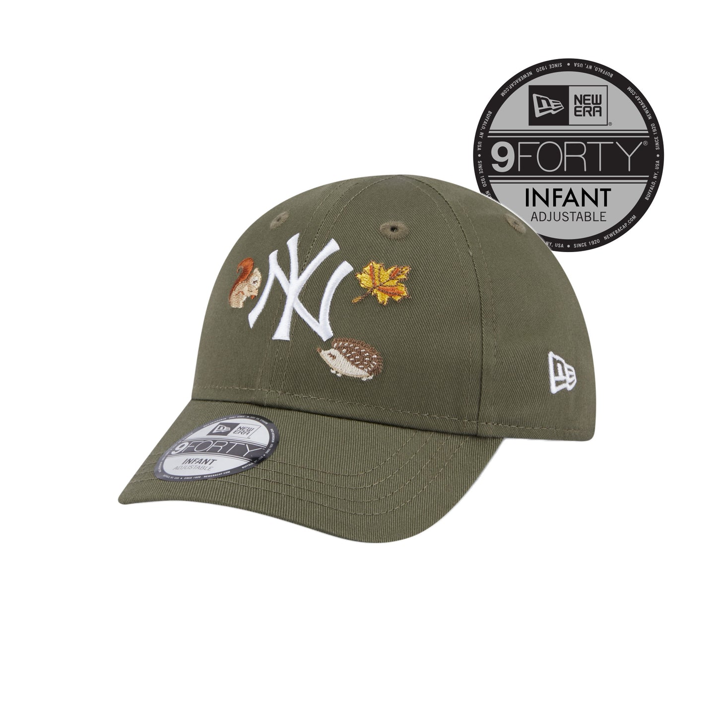 New York Yankees New Era 9FORTY INFANT Cap Olive