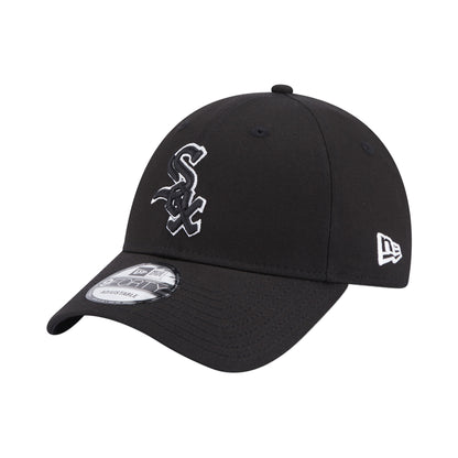 Chicago White Sox 9FORTY New Era Cap black outline black Side View