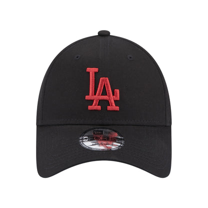 Los Angeles Dodgers 9FORTY New Era Cap black black Front View
