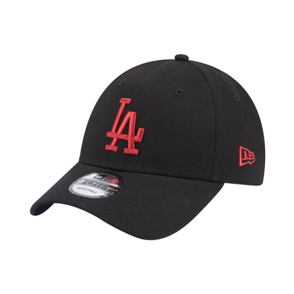 Los Angeles Dodgers 9FORTY New Era Cap black black Side View