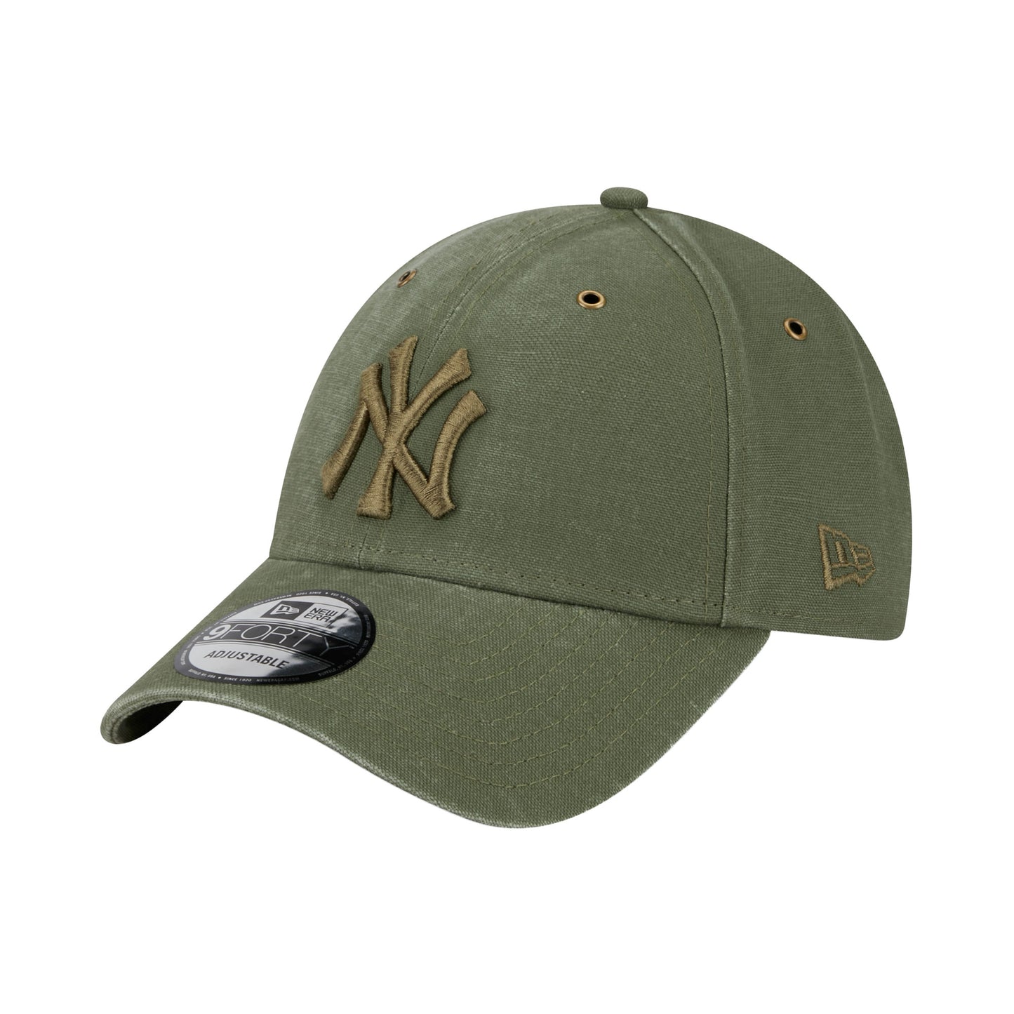New York Yankees 9FORTY New Era Cap washed Canvas olive