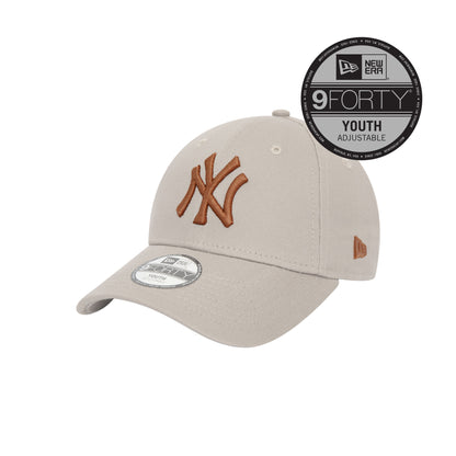 KIDS New York Yankees New Era 9FORTY Strap back Cap Stone stone Side View