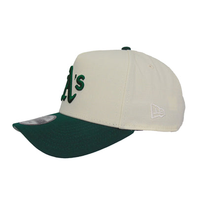 Oakland Athletics Custom 9FORTY AF New Era Cap chrome green chrome
dark green Back View