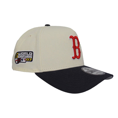 Boston Red Sox Custom New Era 9FORTY AF Cap Chrome Navy WS07 chrome
navy Side View