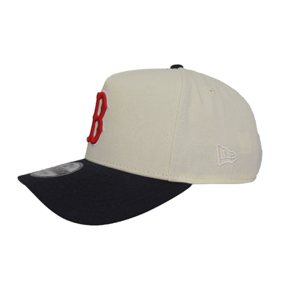 Boston Red Sox Custom New Era 9FORTY AF Cap Chrome Navy WS07 chrome
navy Back View