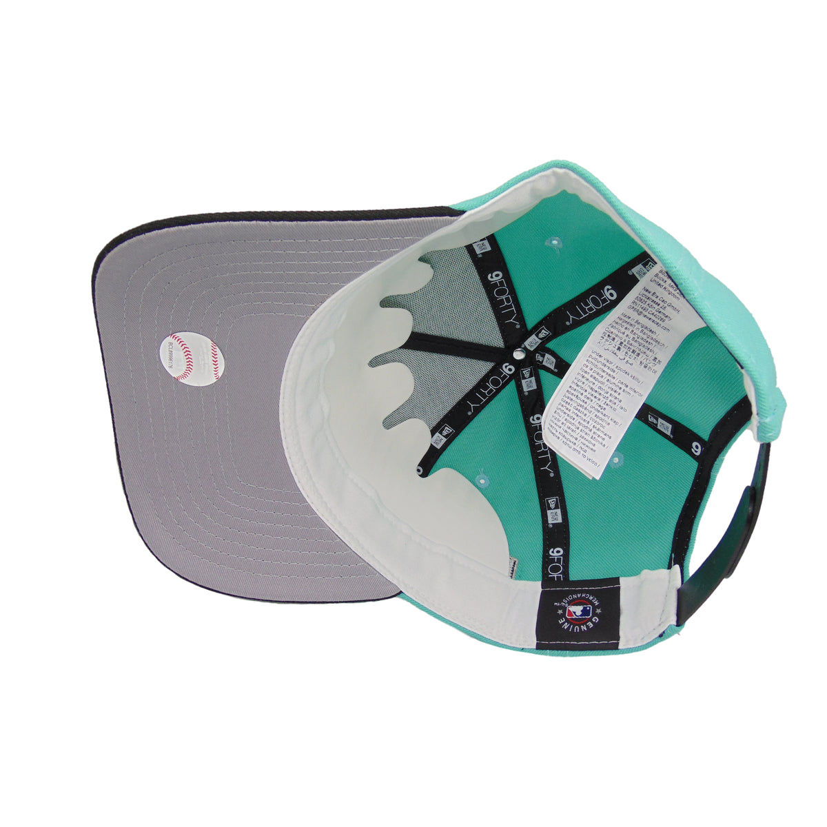 New York Yankees Custom 9FORTY AF New Era Cap Mint Black WS24