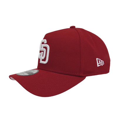 San Diego Padres Custom 9FORTY AF New Era Cap Cardinal Red