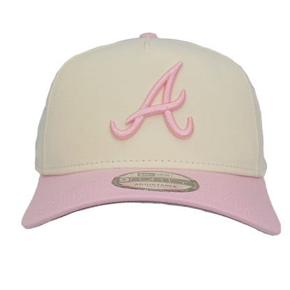 Atlanta Braves Custom 9FORTY AF New Era Cap Chrome Pink