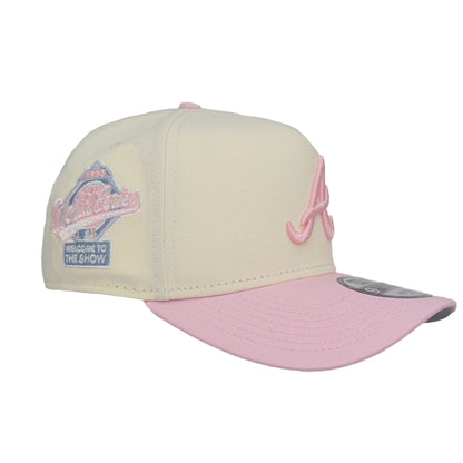 Atlanta Braves Custom 9FORTY AF New Era Cap Chrome Pink