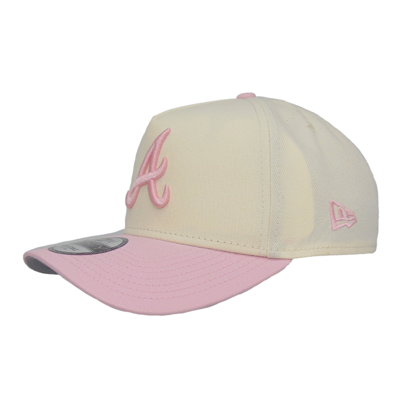 Atlanta Braves Custom 9FORTY AF New Era Cap Chrome Pink