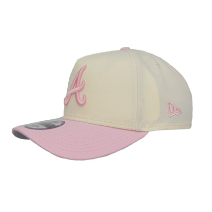 Atlanta Braves Custom 9FORTY AF New Era Cap Chrome Pink