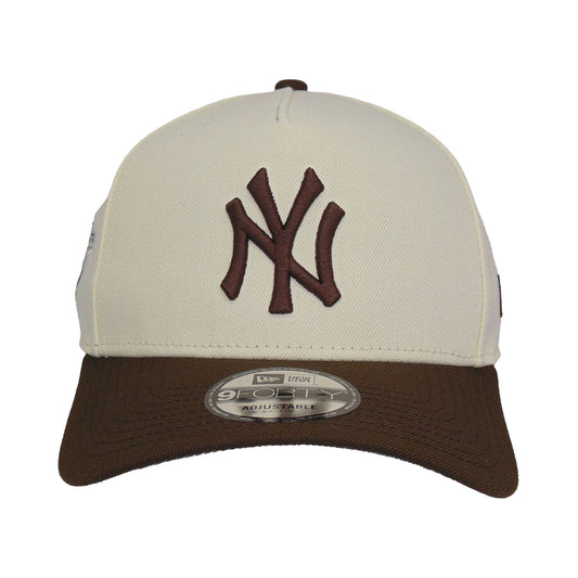 New York Yankees Custom 9FORTY AF New Era Cap chrome brown WS98