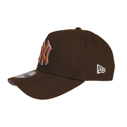 New York Yankees Custom 9FORTY AF New Era Cap brown WS99 brown Back View