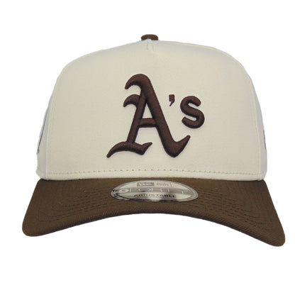 Oakland Athletics Custom 9FORTY AF New Era Cap Chrome Brown
