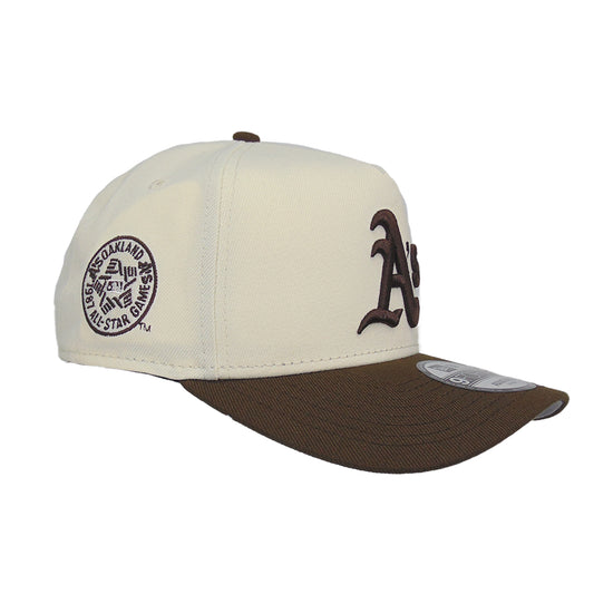 Oakland Athletics Custom 9FORTY AF New Era Cap Chrome Brown
