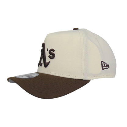 Oakland Athletics Custom 9FORTY AF New Era Cap Chrome Brown