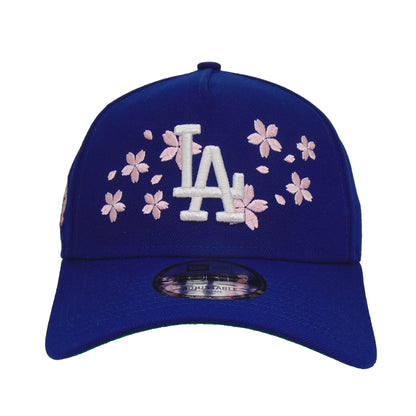 Los Angeles Dodgers 9FORTY AF New Era Cap Tokyo Series Royal Floral blue Front View
