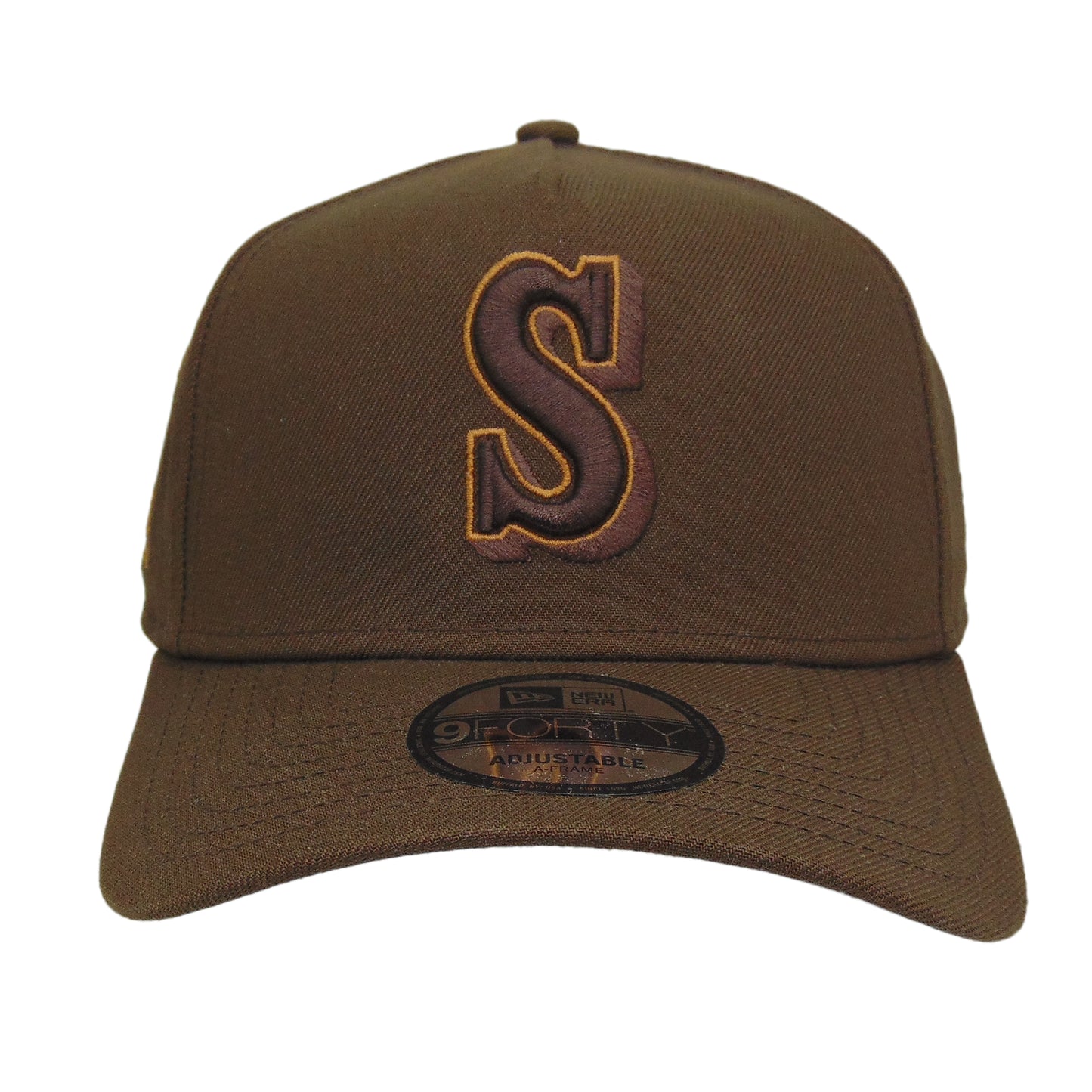 Seattle Mariners Custom 9FORTY AF New Era Cap Walnut