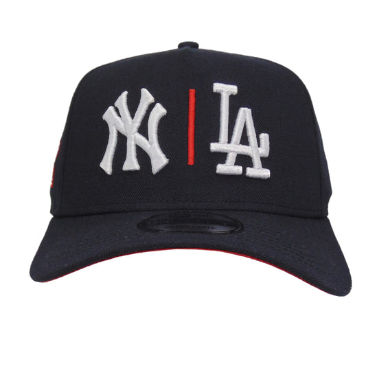 NY Yankees | LA Dodgers Custom 9FORTY AF New Era Cap Navy