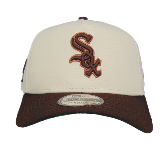 Chicago White Sox Custom 9FORTY AF New Era Cap Chrome Brown
