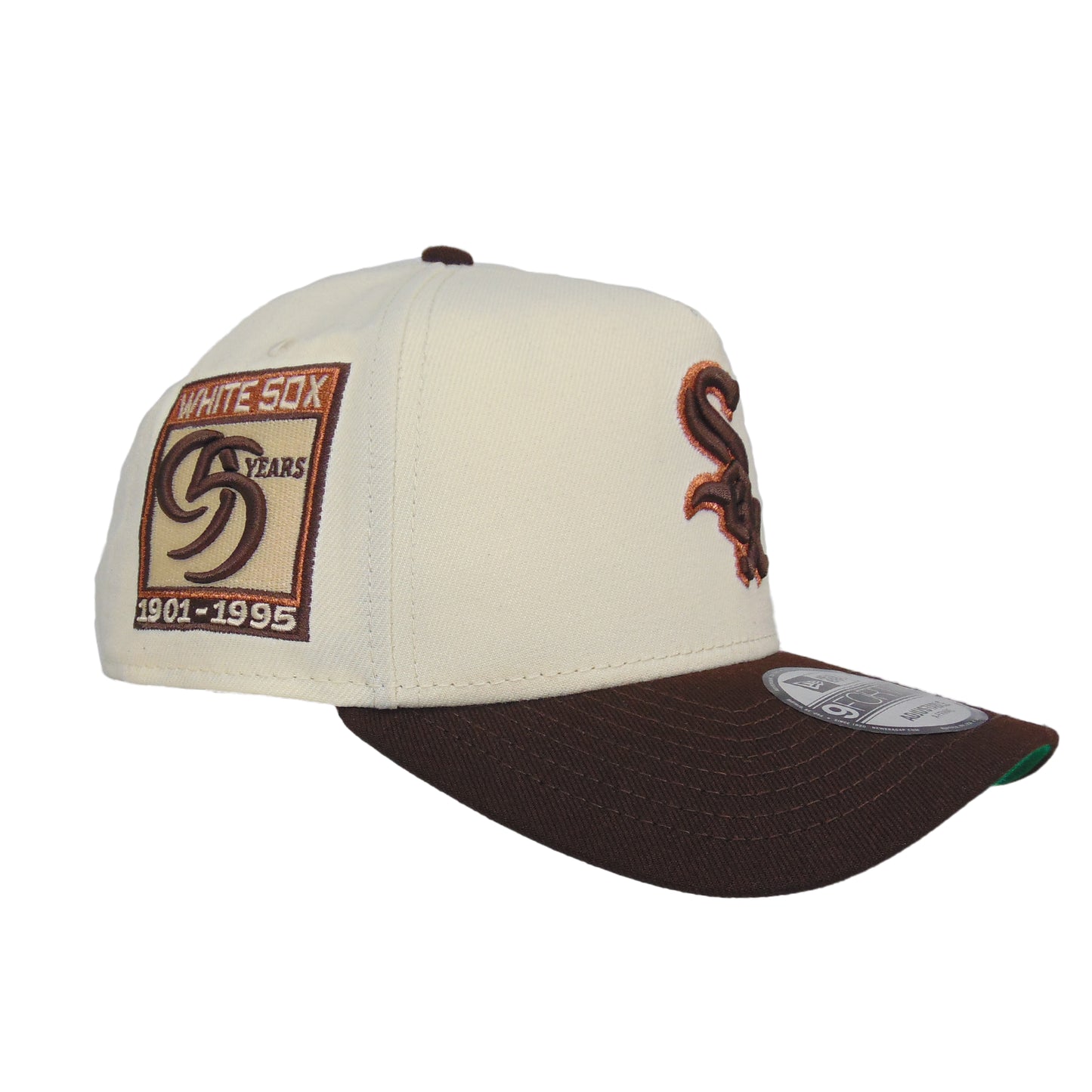 Chicago White Sox Custom 9FORTY AF New Era Cap Chrome Brown