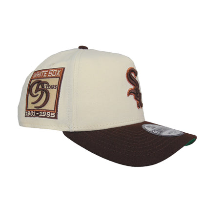 Chicago White Sox Custom 9FORTY AF New Era Cap Chrome Brown