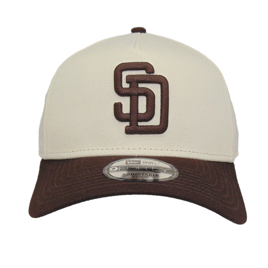 San Diego Padres 9FORTY AF New Era Cap Chrome Brown
