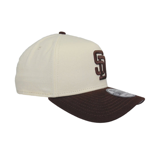 San Diego Padres 9FORTY AF New Era Cap Chrome Brown