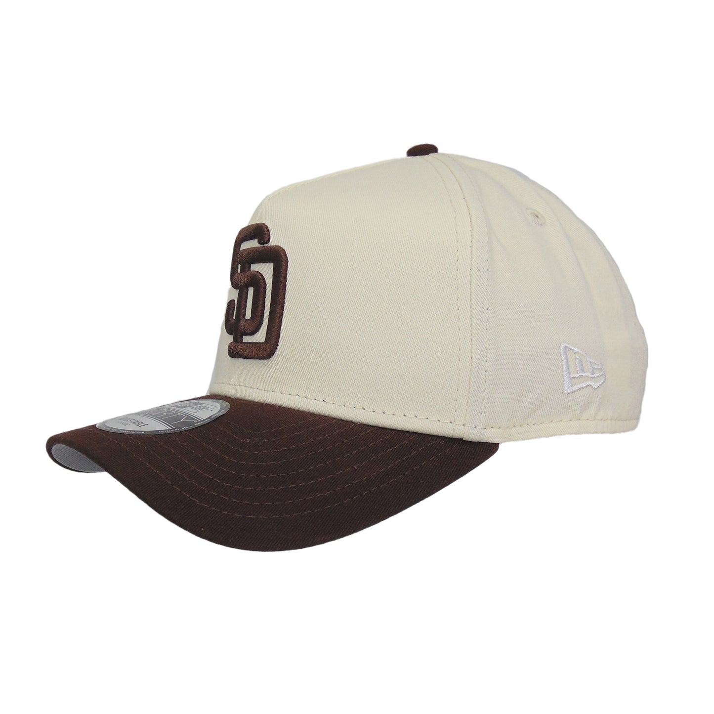 San Diego Padres 9FORTY AF New Era Cap Chrome Brown
