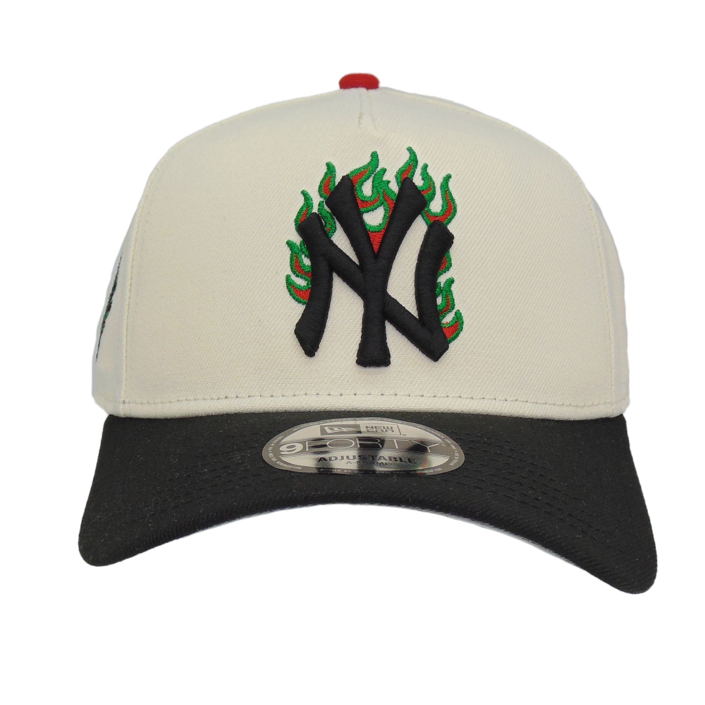 New York Yankees Custom 9FORTY AF New Era Cap Chrome Black WS 49