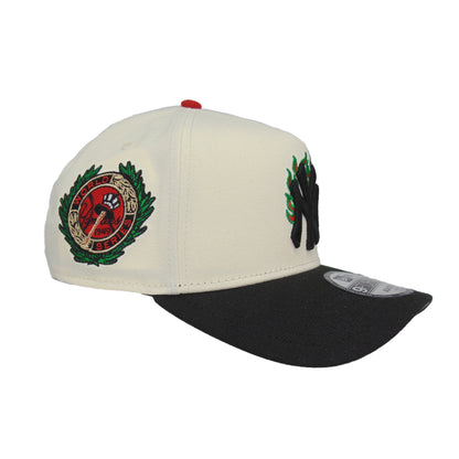 New York Yankees Custom 9FORTY AF New Era Cap Chrome Black WS 49