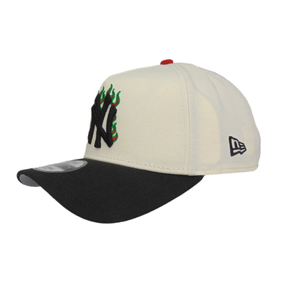 New York Yankees Custom 9FORTY AF New Era Cap Chrome Black WS 49