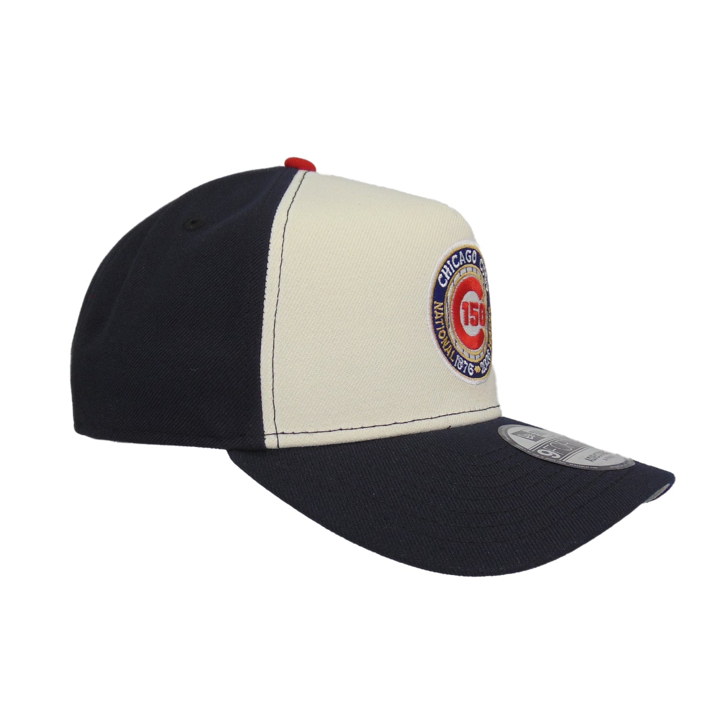 Chicago Cubs Custom 9FORTY AF New Era Cap Chrome Navy