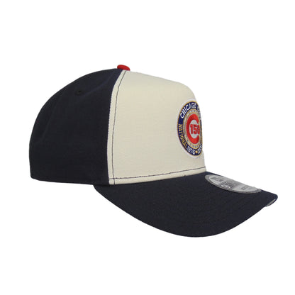 Chicago Cubs Custom 9FORTY AF New Era Cap Chrome Navy