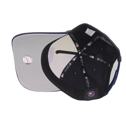 Chicago Cubs Custom 9FORTY AF New Era Cap Chrome Navy