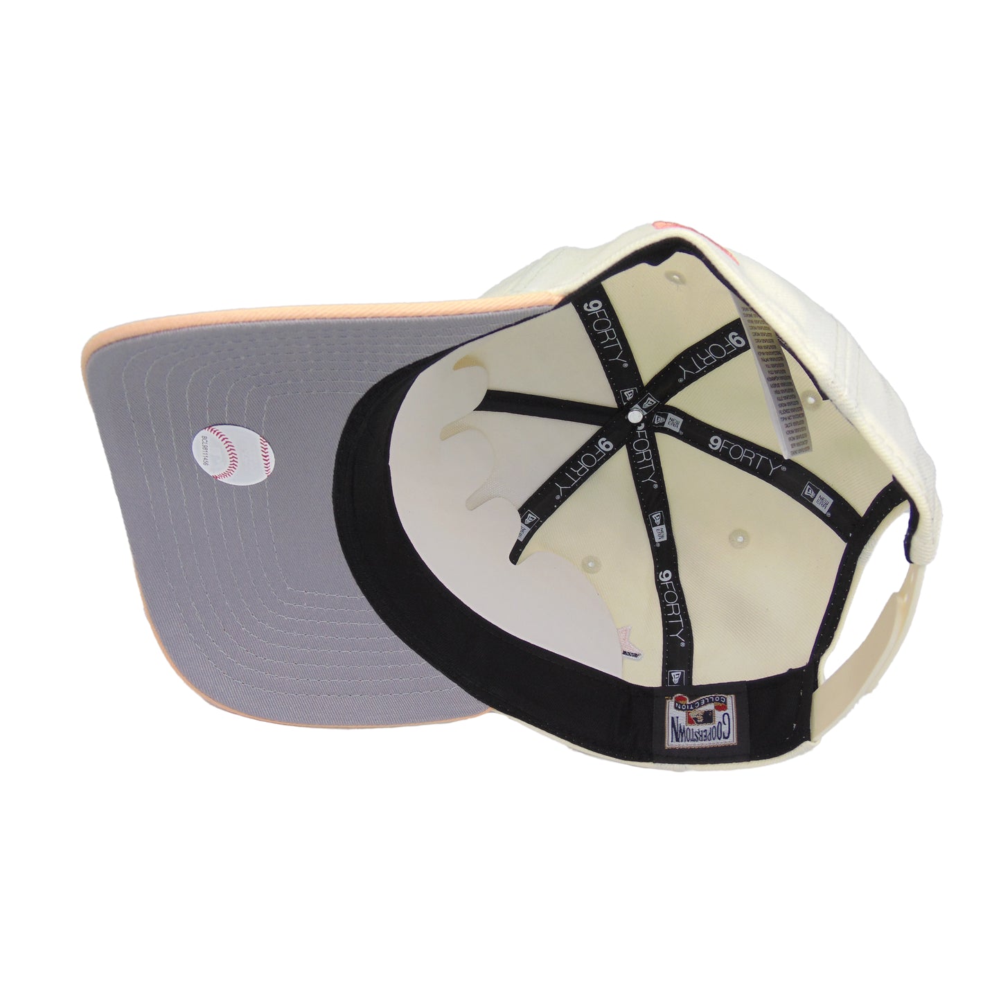 Atlanta Braves Custom 9FORTY AF New Era Cap Chrome Peach