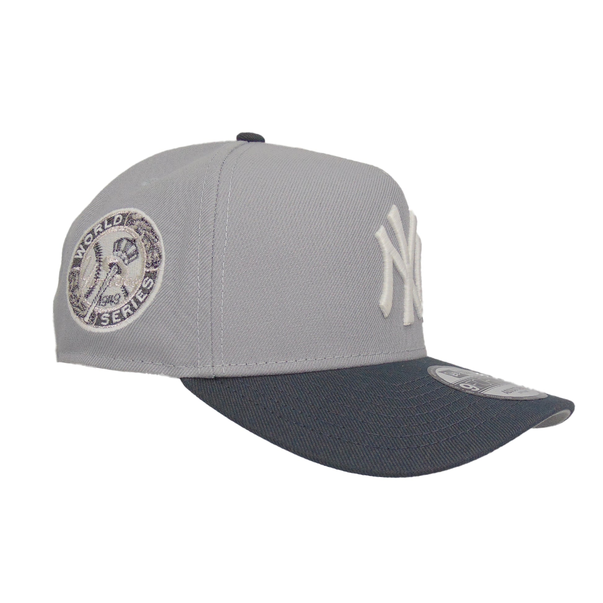 New York Yankees Custom 9FORTY AF New Era Cap Grey Graphite WS 49