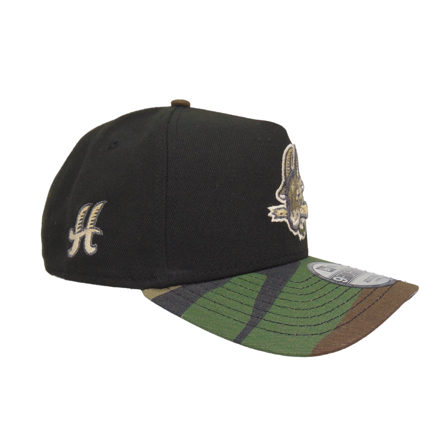 Hartford Yard Goats Custom 9FORTY AF New Era Cap Black Camo