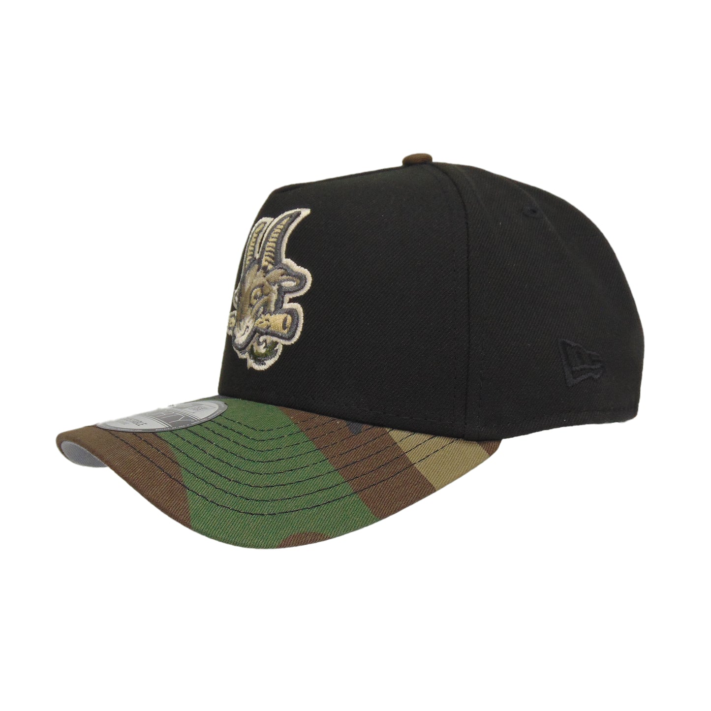 Hartford Yard Goats Custom 9FORTY AF New Era Cap Black Camo