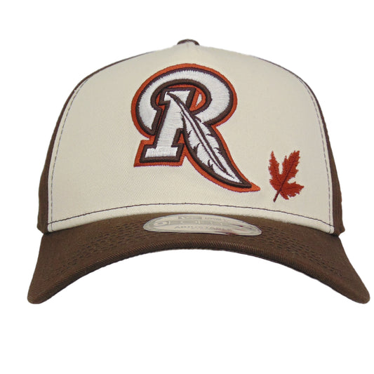 Rochester Red Wings Custom 9FORTY AF New Era Cap Brown Chrome