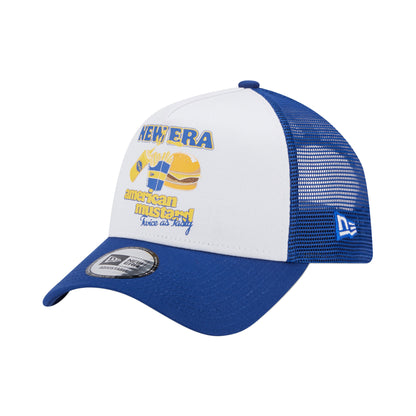 New Era Trucker Cap American Mustard! blue
white Side View