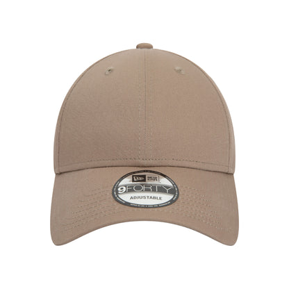 Blank 9FORTY New Era Cap Taupe tan Front View