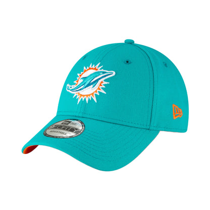 THE LEAGUE Miami Dolphins 9FORTY New Era Cap teal Side View