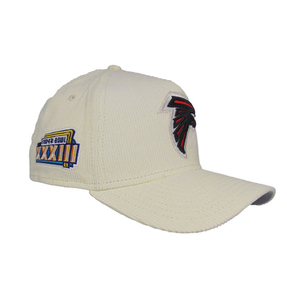 Atlanta Falcons 9FORTY AF New Era Cap chrome corduroy SBXXXIII chrome Side View